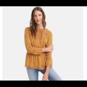 J. Crew Point Sur yellow top